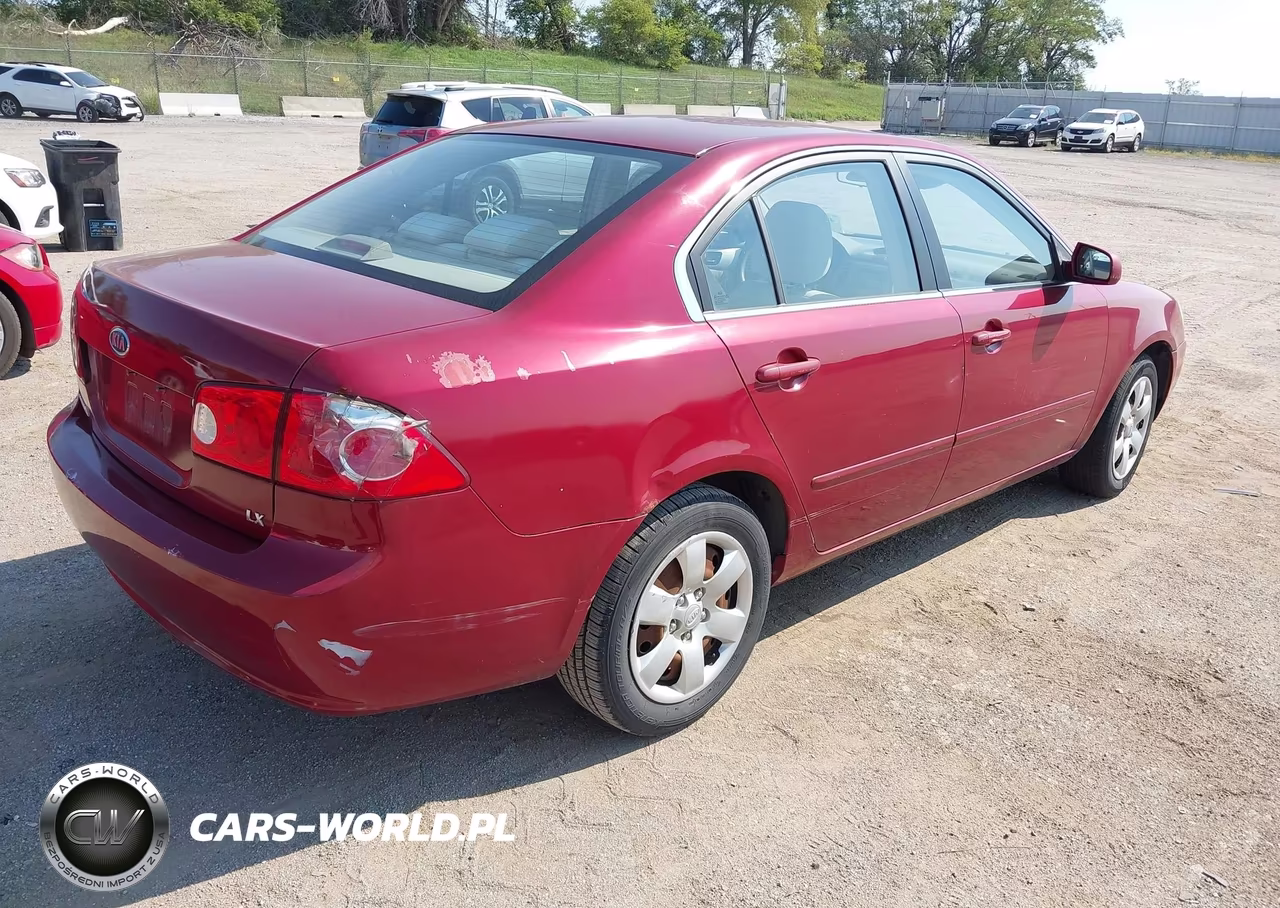 2007 Kia Optima Lx VIN:KNAGE123775152915 - 4
