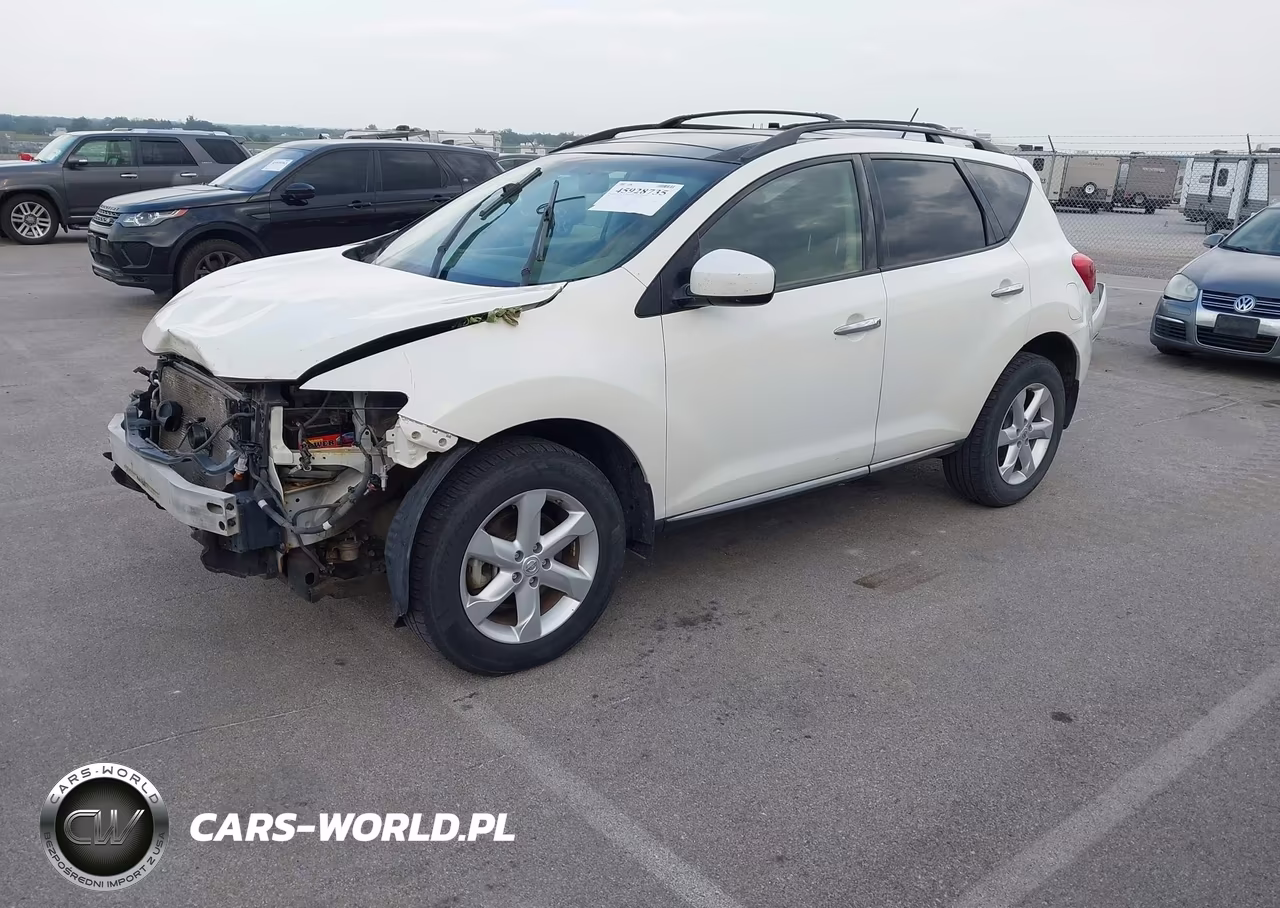 2009 Nissan Murano Sl VIN:JN8AZ18W39W128000 - 2