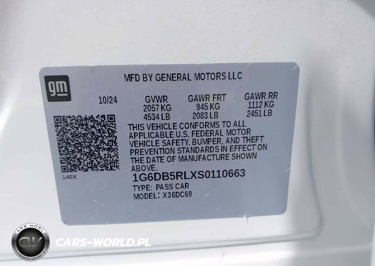 2025 Cadillac Ct4 Premium Luxury Rwd VIN:1G6DB5RLXS0110663 - 9