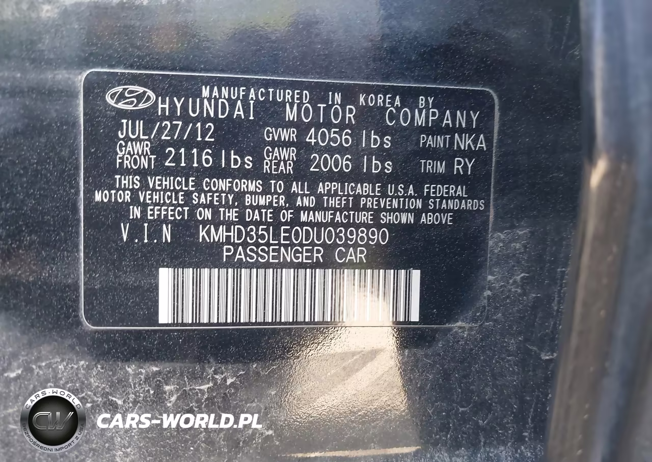 2013 Hyundai Elantra Gt VIN:KMHD35LE0DU039890 - 9