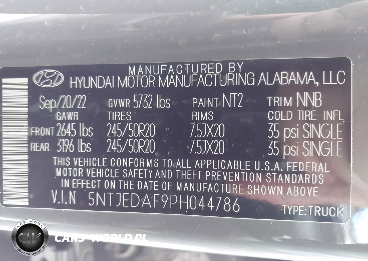 2023 Hyundai Santa Cruz Limited VIN:5NTJEDAF9PH044786 - 9