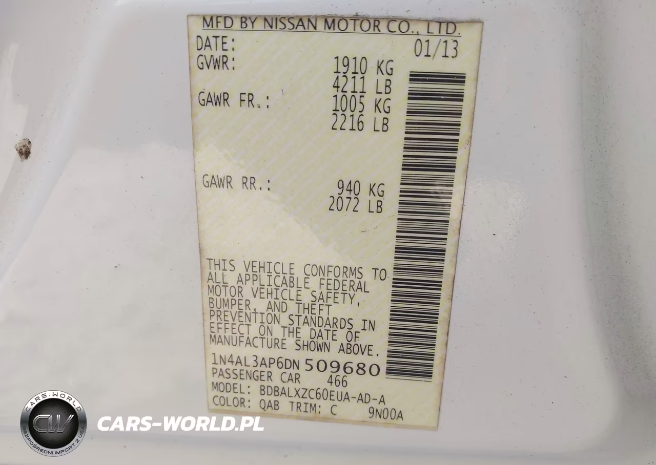 2013 Nissan Altima 2.5 Sl VIN:1N4AL3AP6DN509680 - 9