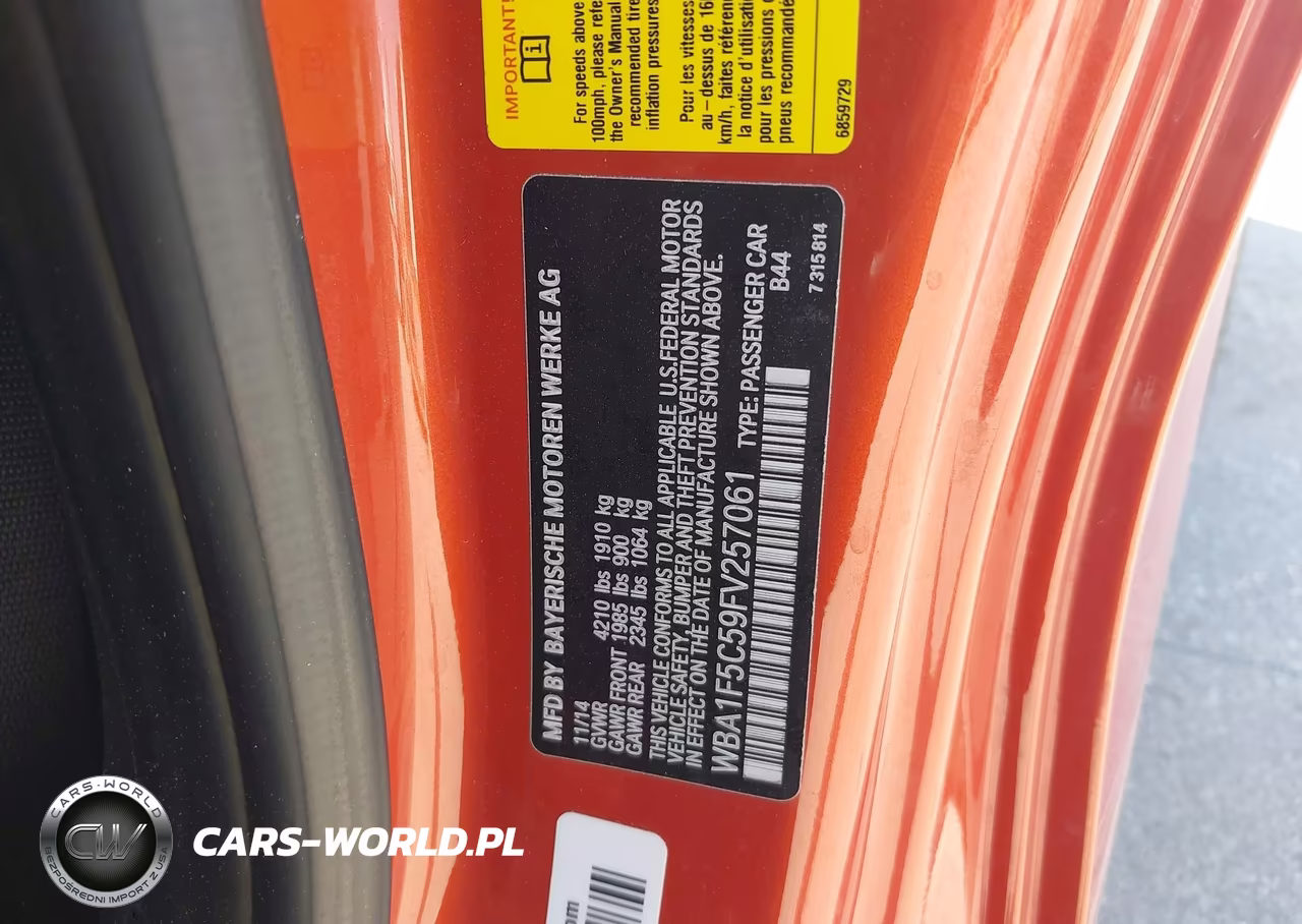 2015 BMW 228 VIN:WBA1F5C59FV257061 - 9