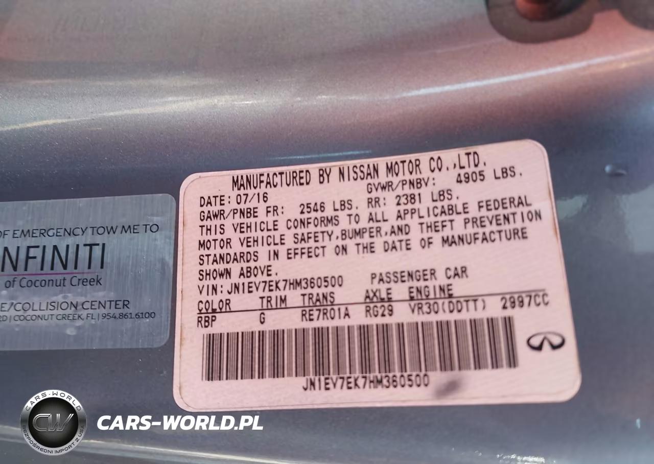 2017 Infiniti Q60 3.0T Premium VIN:JN1EV7EK7HM360500 - 9