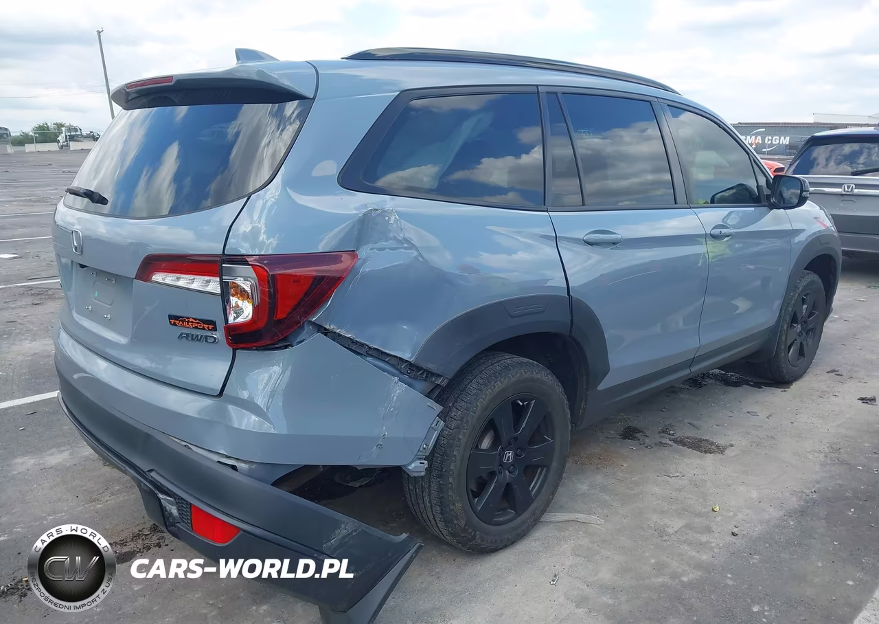 2022 Honda Pilot Awd Trailsport VIN:5FNYF6H83NB093717 - 4