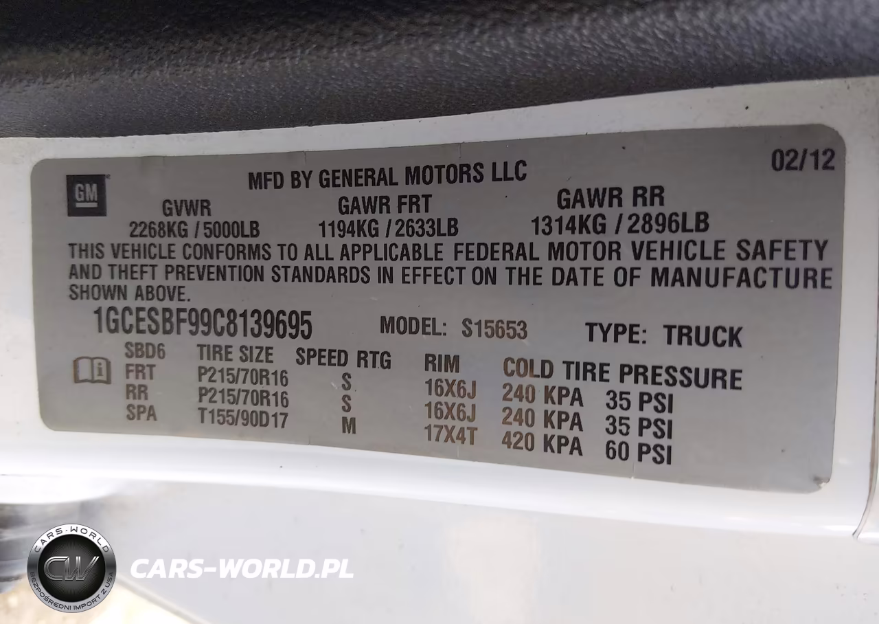 2012 Chevrolet Colorado Work Truck VIN:1GCESBF99C8139695 - 9