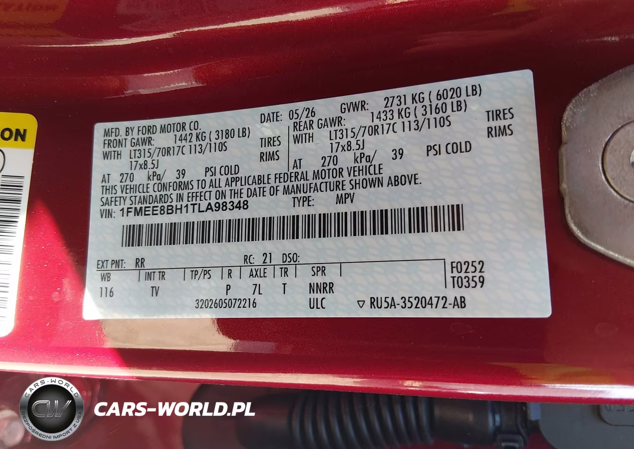 2026 Ford Bronco Outer Banks VIN:1FMEE8BH1TLA98348 - 9