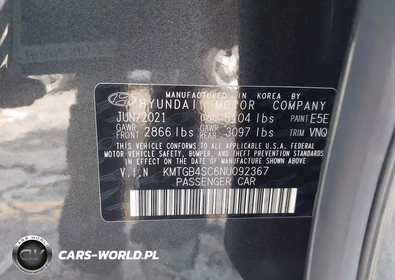 2022 Genesis G80 2.5T Rwd VIN:KMTGB4SC6NU092367 - 9