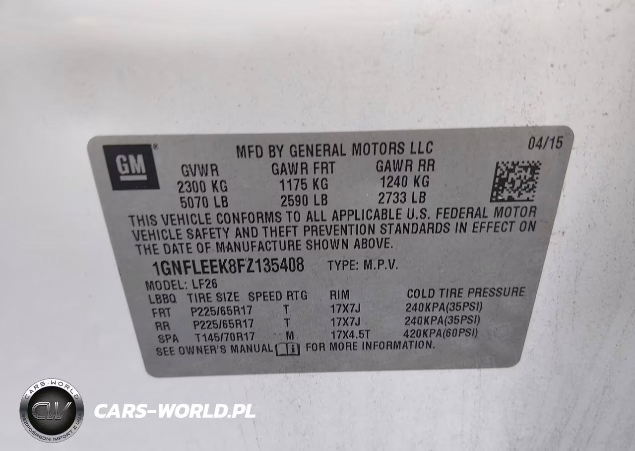 2015 Chevrolet Equinox Ls VIN:1GNFLEEK8FZ135408 - 9