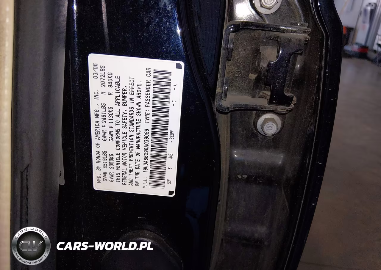 2006 Acura Tl VIN:19UUA66296A039099 - 9