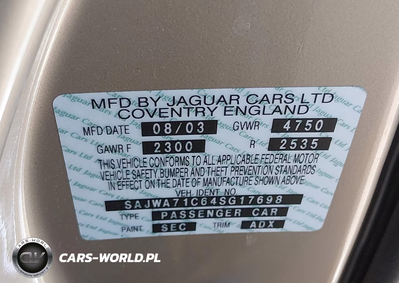2004 Jaguar Xj Xj8 VIN:SAJWA71C64SG17698 - 9