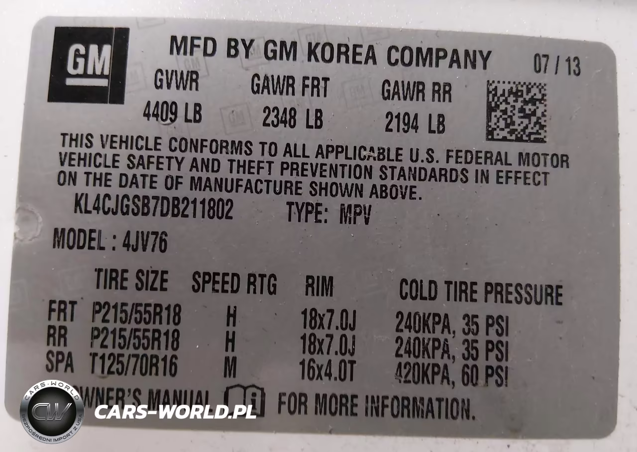2013 Buick Encore Leather VIN:KL4CJGSB7DB211802 - 9