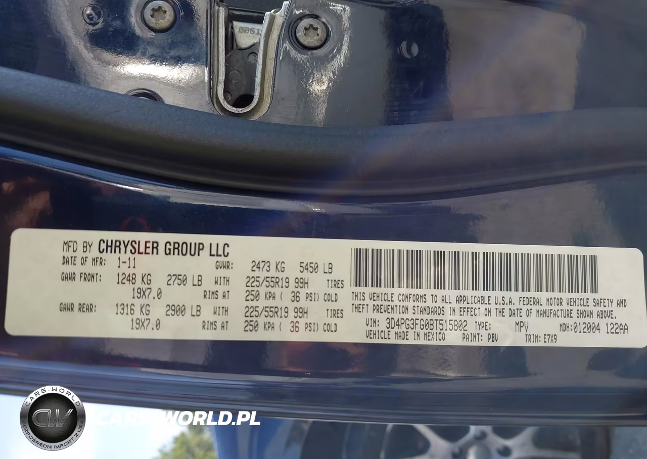 2011 Dodge Journey Crew VIN:3D4PG3FG0BT515802 - 9