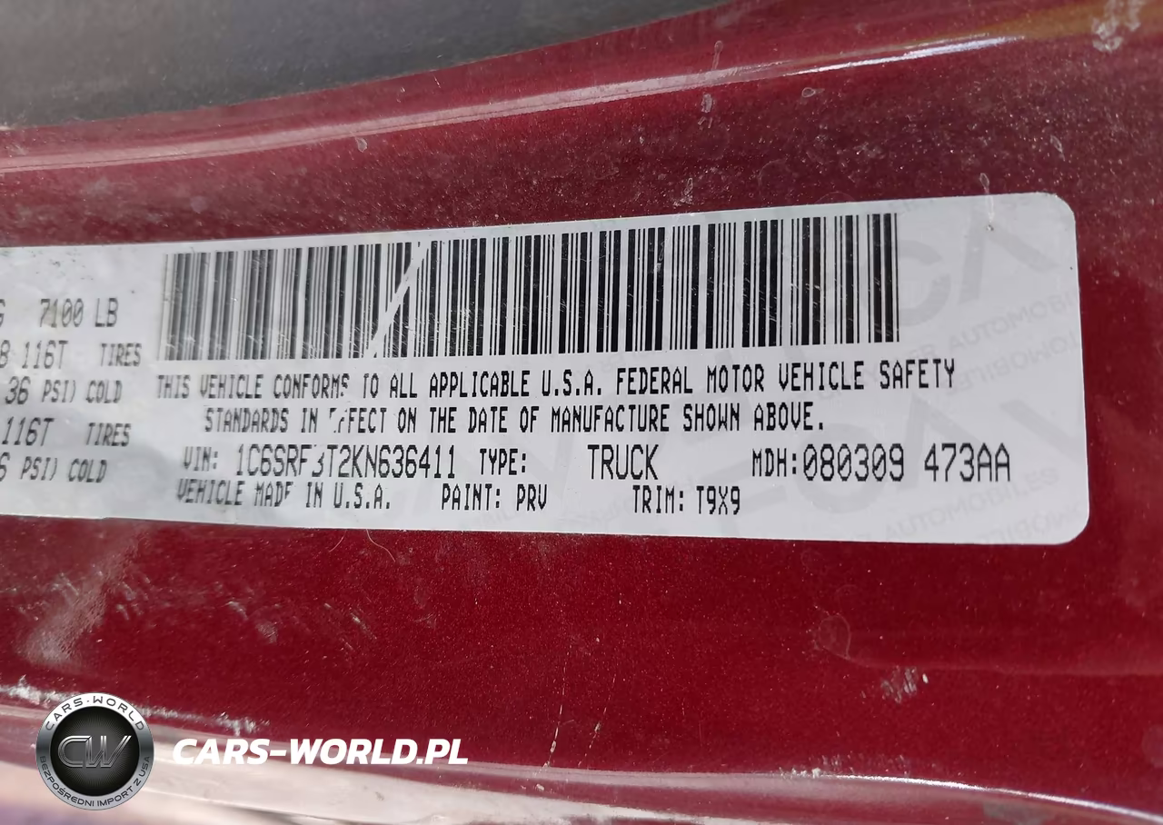 2019 Ram 1500 Big Horn-Lone Star 4X4 6'4 Box VIN:1C6SRFBT2KN636411 - 9