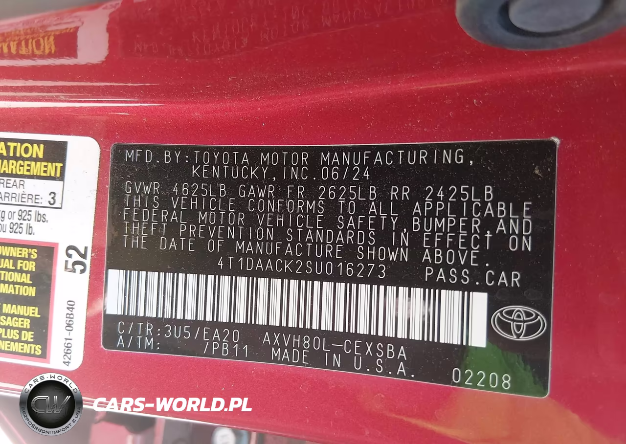 2025 Toyota Camry Se VIN:4T1DAACK2SU016273 - 9