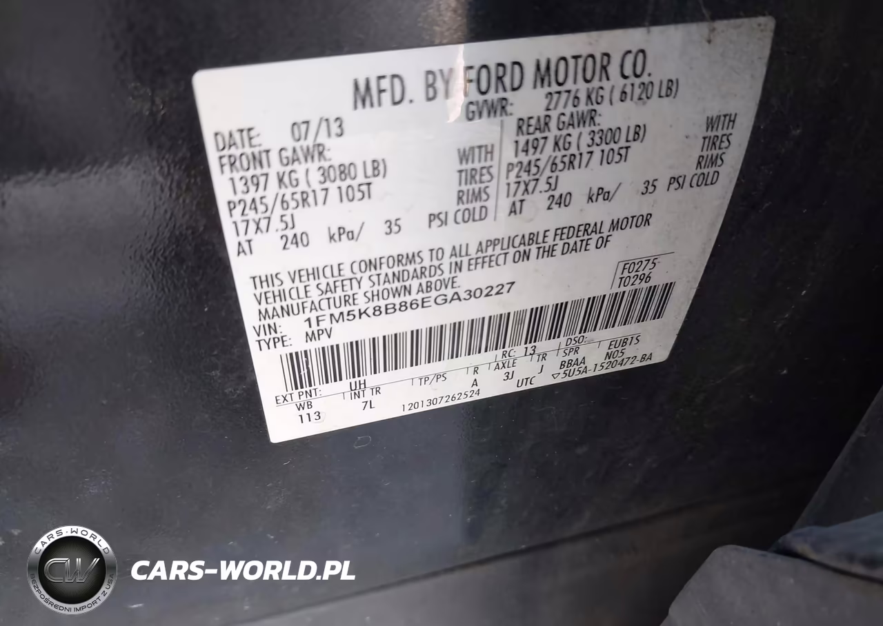 2014 Ford Explorer VIN:1FM5K8B86EGA30227 - 9