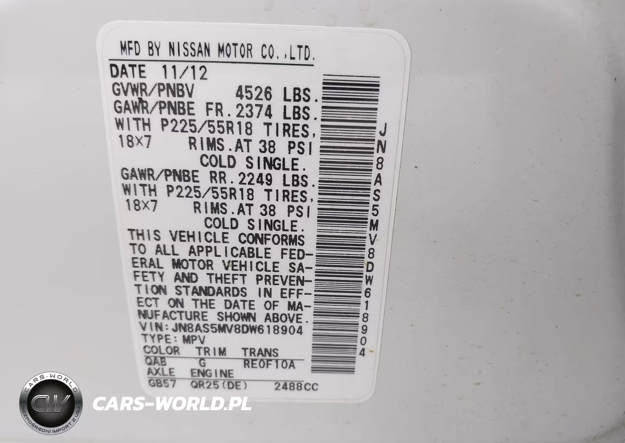 2013 Nissan Rogue Sv W-Sl Pkg VIN:JN8AS5MV8DW618904 - 9