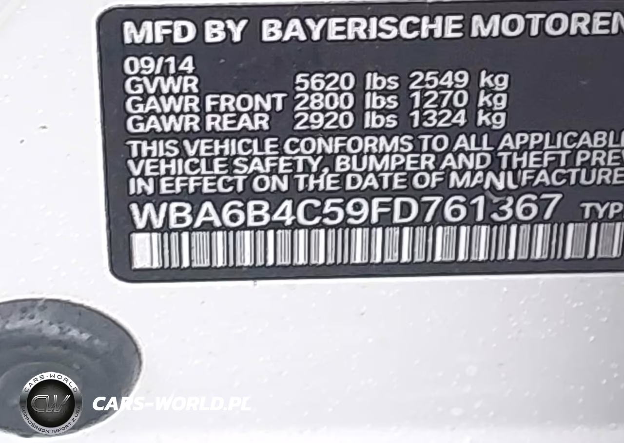 2015 BMW 650I Gran Coupe xDrive VIN:WBA6B4C59FD761367 - 9
