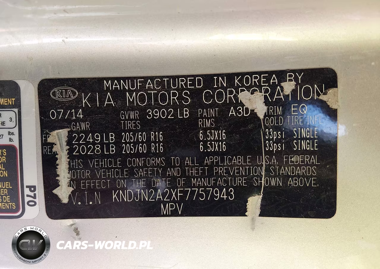2015 Kia Soul VIN:KNDJN2A2XF7757943 - 9
