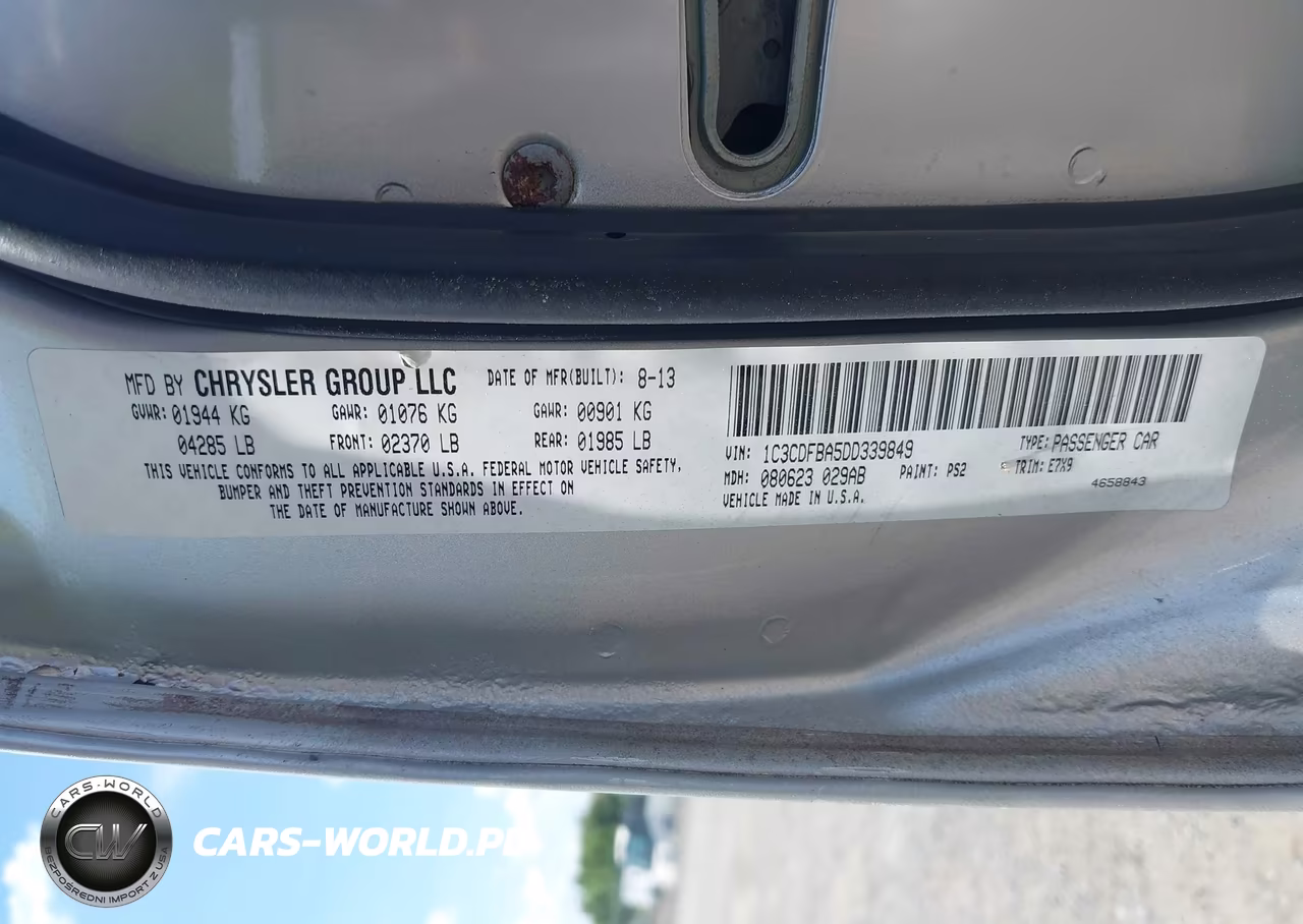 2013 Dodge Dart Sxt VIN:1C3CDFBA5DD339849 - 9