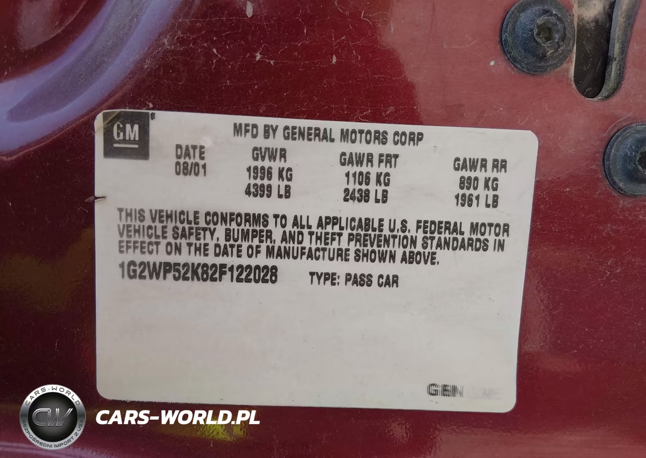 2002 Pontiac Grand Prix Gt VIN:1G2WP52K82F122028 - 9