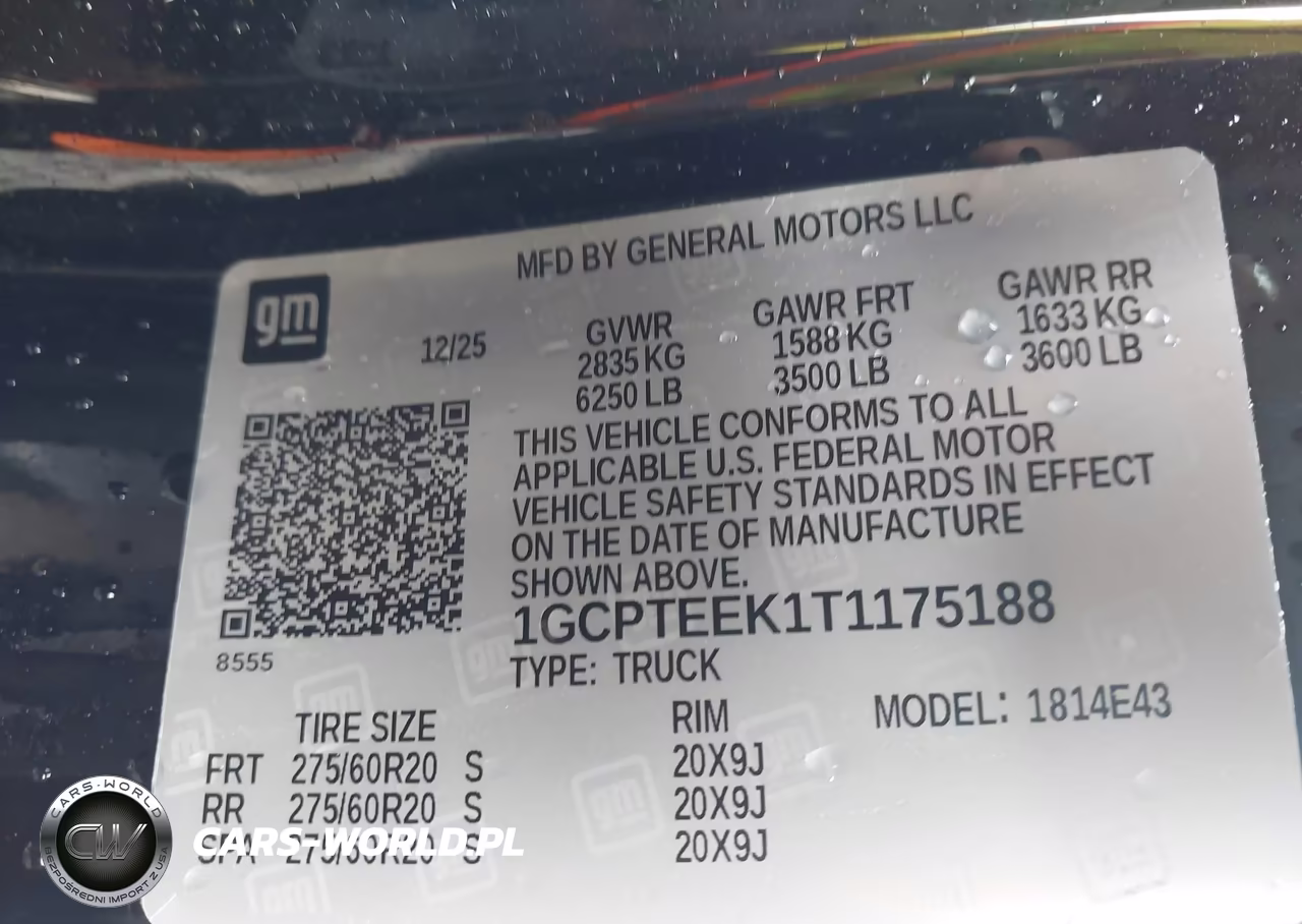2026 Chevrolet Colorado Trail Boss, 4Wd VIN:1GCPTEEK1T1175188 - 9