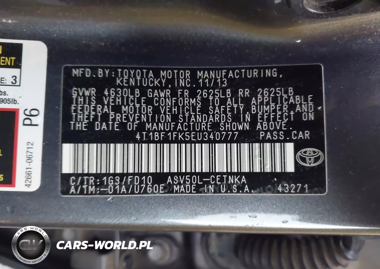 2014 Toyota Camry Le VIN:4T1BF1FK5EU340777 - 9