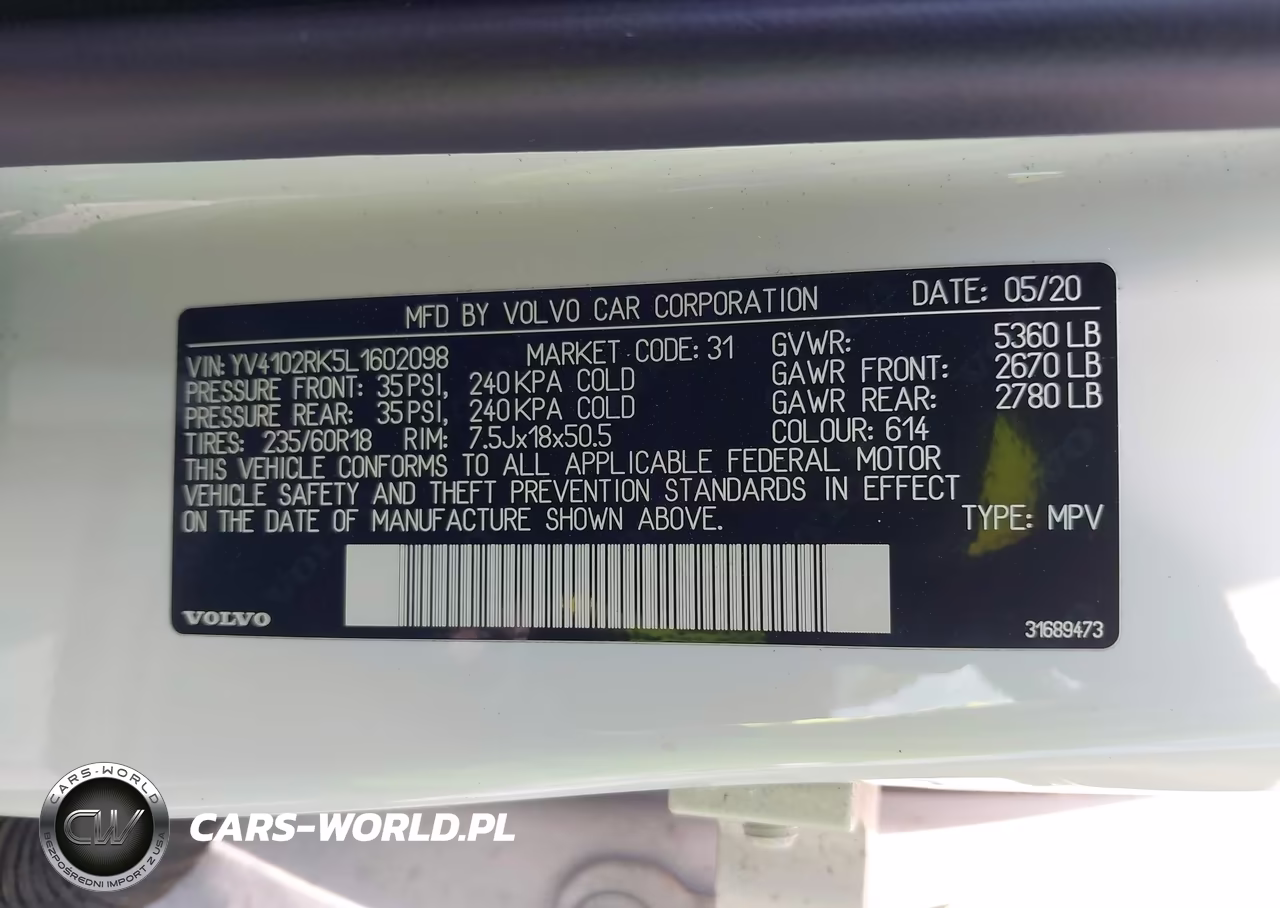 2020 Volvo Xc60 T5 Momentum VIN:YV4102RK5L1602098 - 9