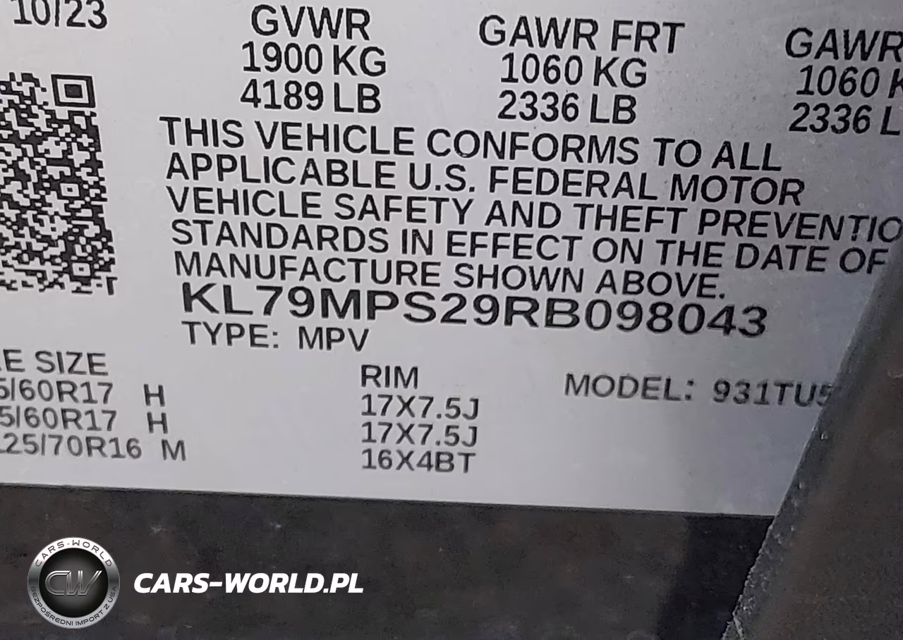 2024 Chevrolet Trailblazer Fwd Lt VIN:KL79MPS29RB098043 - 9
