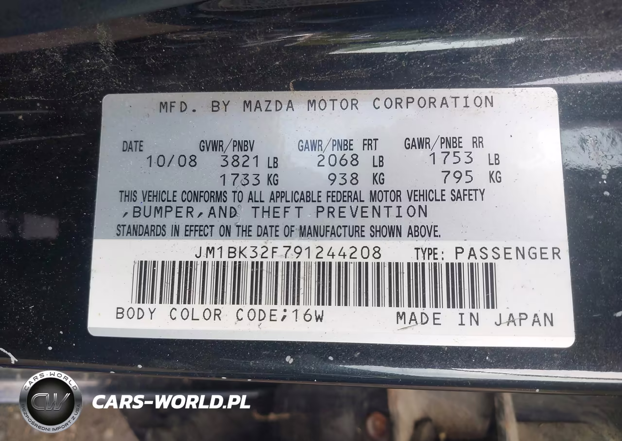 2009 Mazda Mazda3 I VIN:JM1BK32F791244208 - 9