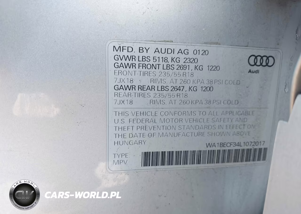 2020 Audi Q3 Premium Plus 45 Tfsi Quattro Tiptronic VIN:WA1BECF34L1072017 - 9