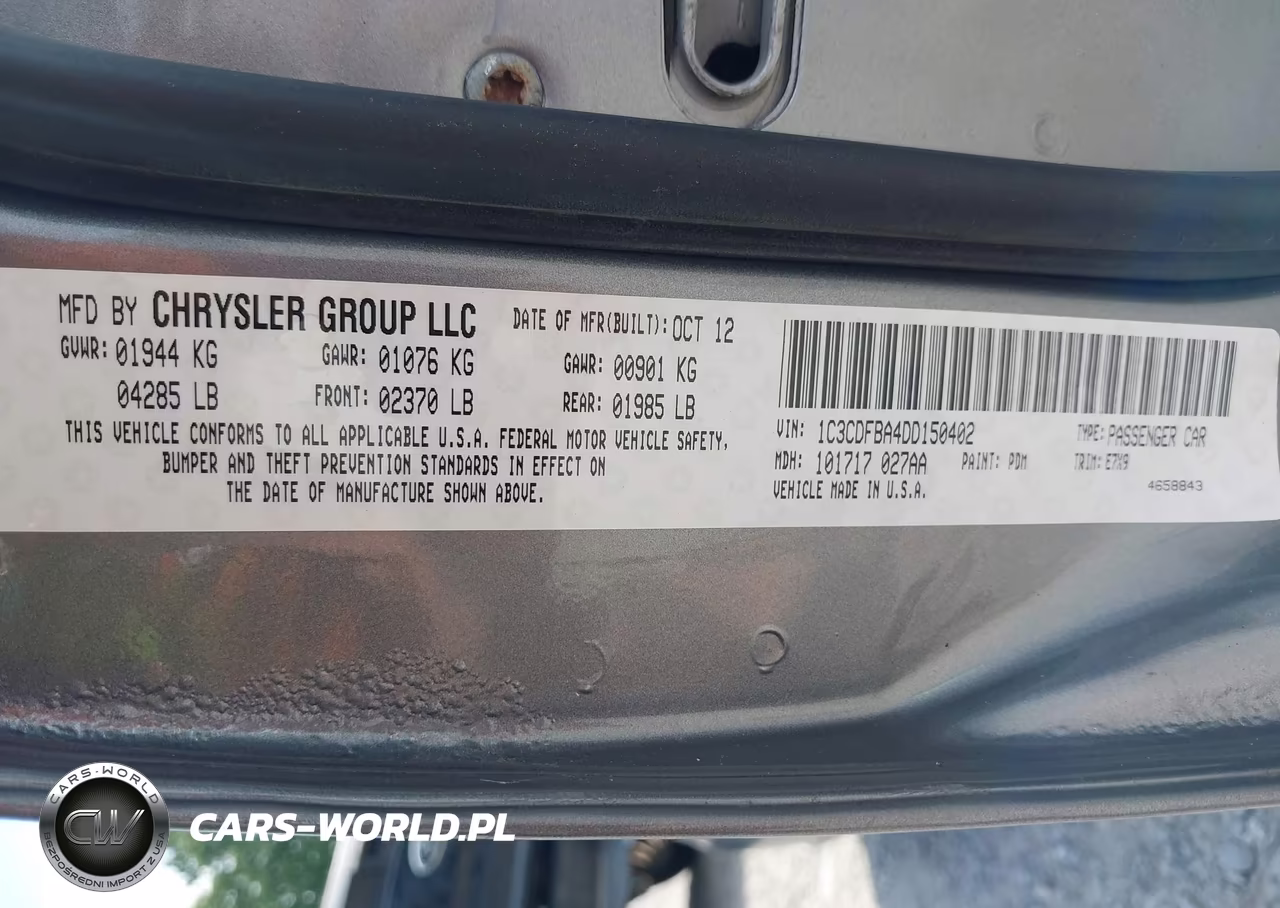 2013 Dodge Dart Sxt VIN:1C3CDFBA4DD150402 - 9
