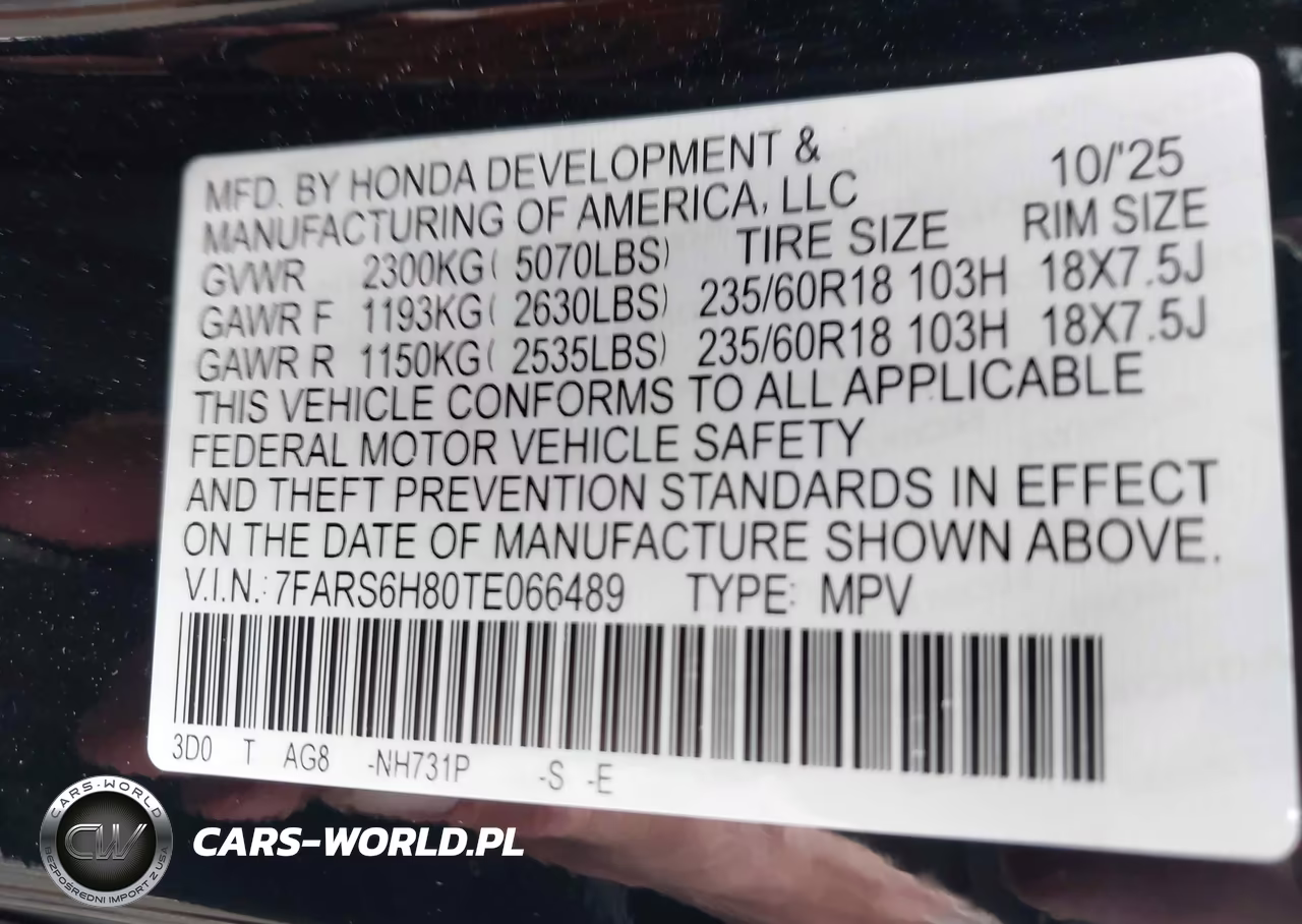 2026 Honda Cr-V Hybrid Awd Sport-L VIN:7FARS6H80TE066489 - 9