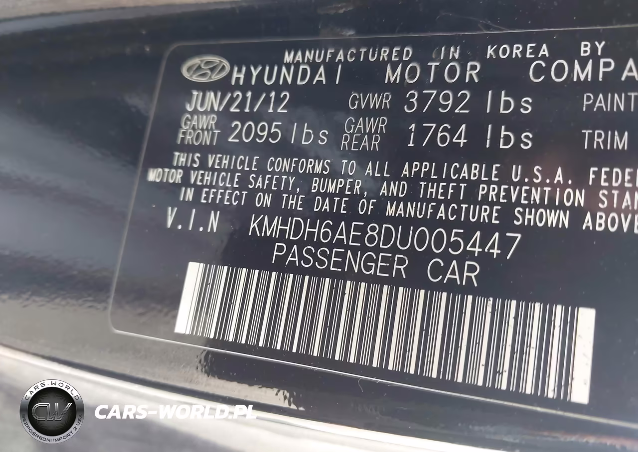 2013 Hyundai Elantra Se VIN:KMHDH6AE8DU005447 - 9