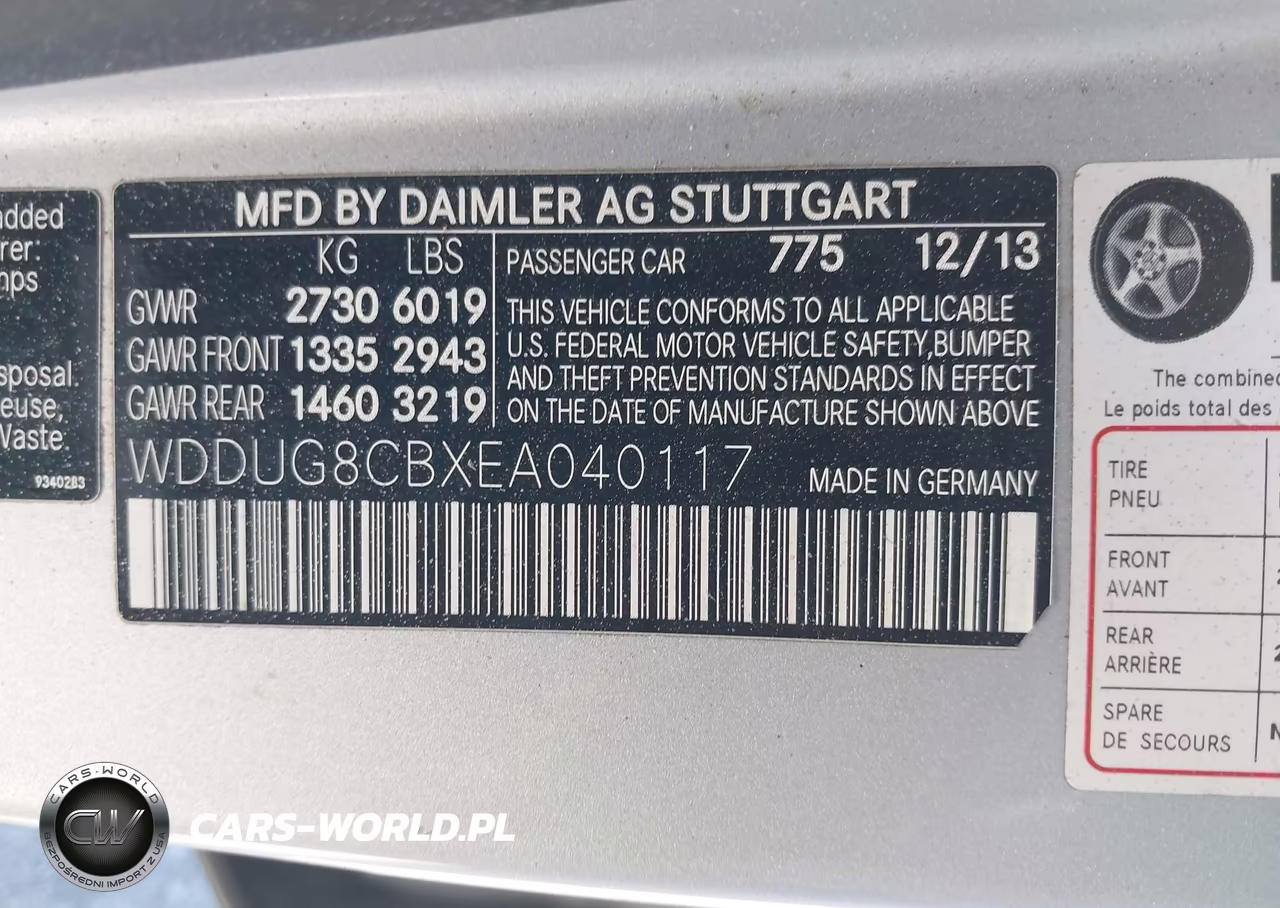 2014 Mercedes-Benz S 550 VIN:WDDUG8CBXEA040117 - 9