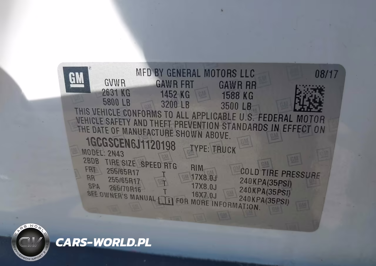 2018 Chevrolet Colorado Lt VIN:1GCGSCEN6J1120198 - 9