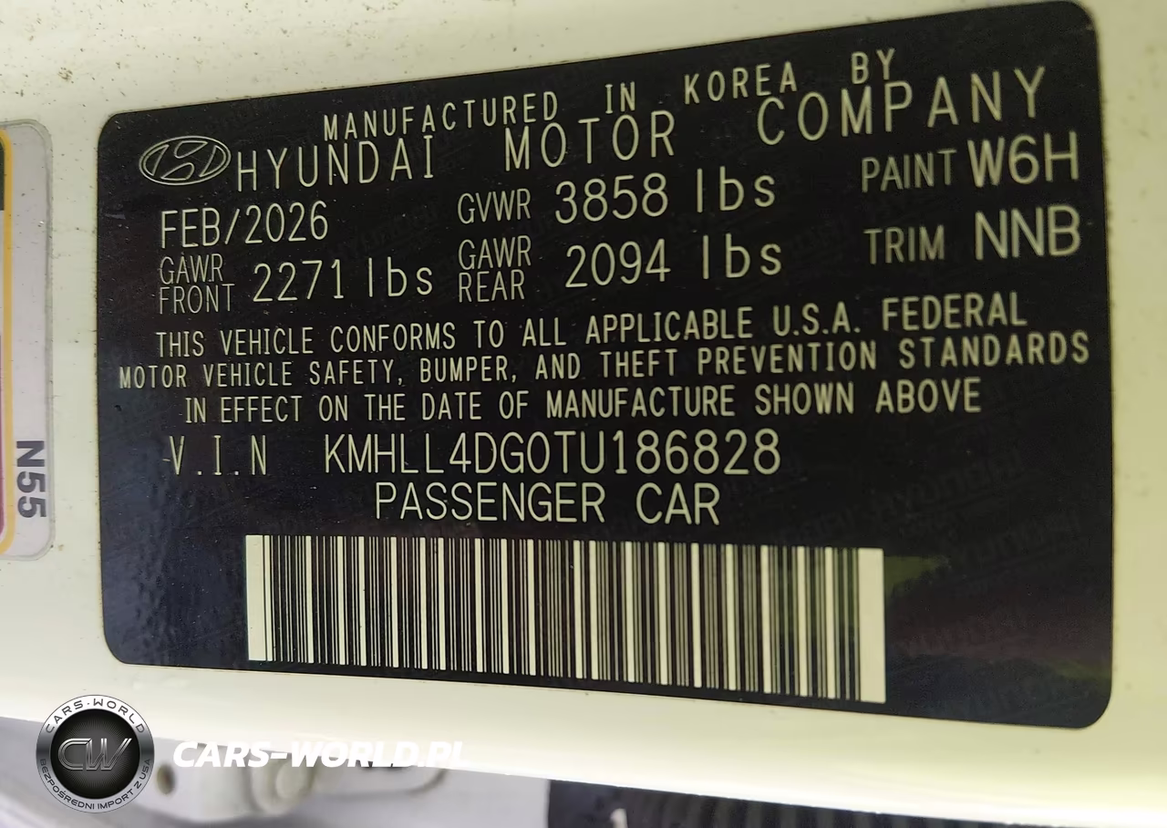 2026 Hyundai Elantra Se VIN:KMHLL4DG0TU186828 - 9