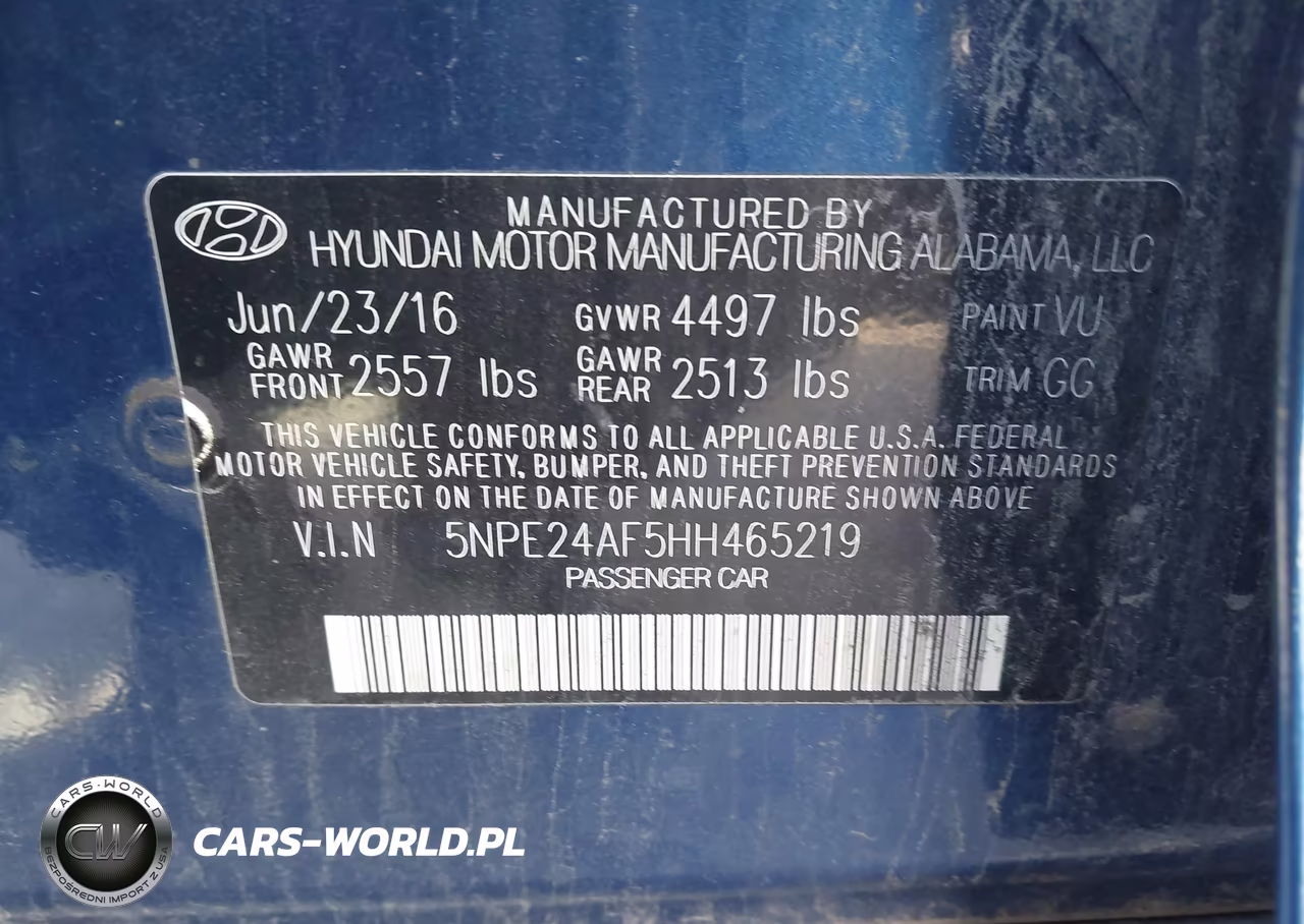 2017 Hyundai Sonata Se VIN:5NPE24AF5HH465219 - 9