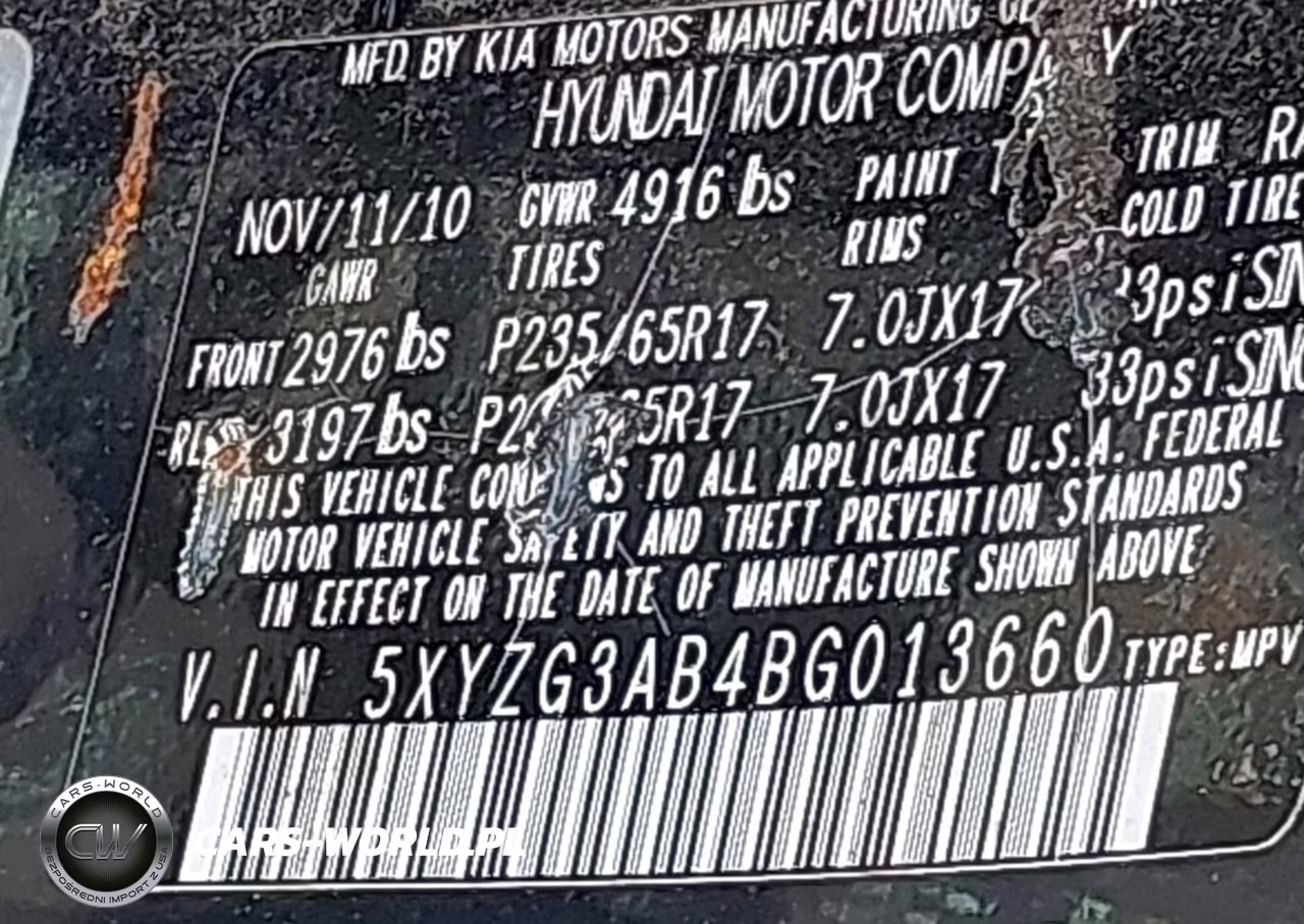 2011 Hyundai Santa Fe Gls VIN:5XYZG3AB4BG013660 - 9
