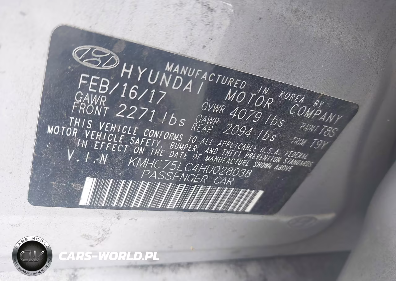 2017 Hyundai Ioniq Hybrid Sel VIN:KMHC75LC4HU028038 - 9
