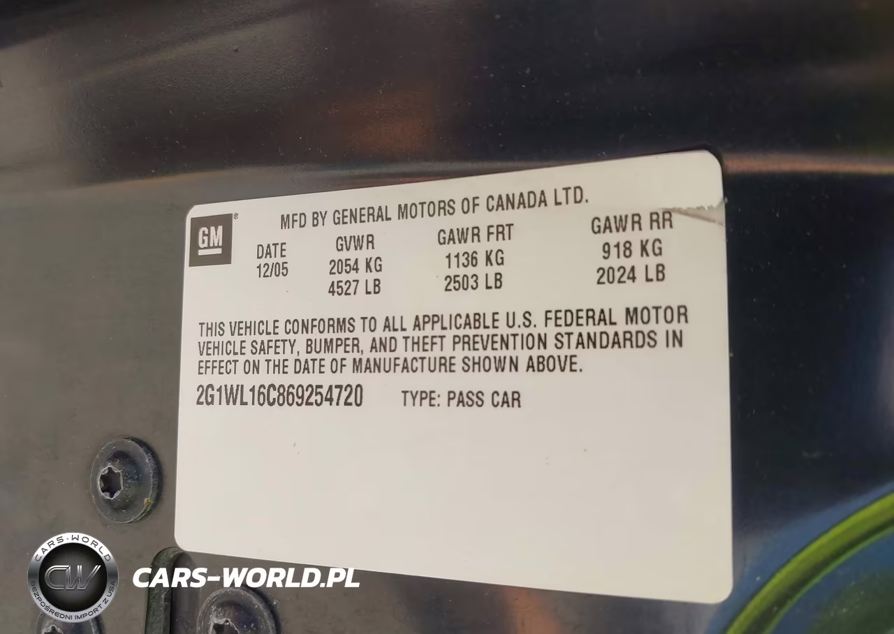2006 Chevrolet Monte Carlo Ss VIN:2G1WL16C869254720 - 9