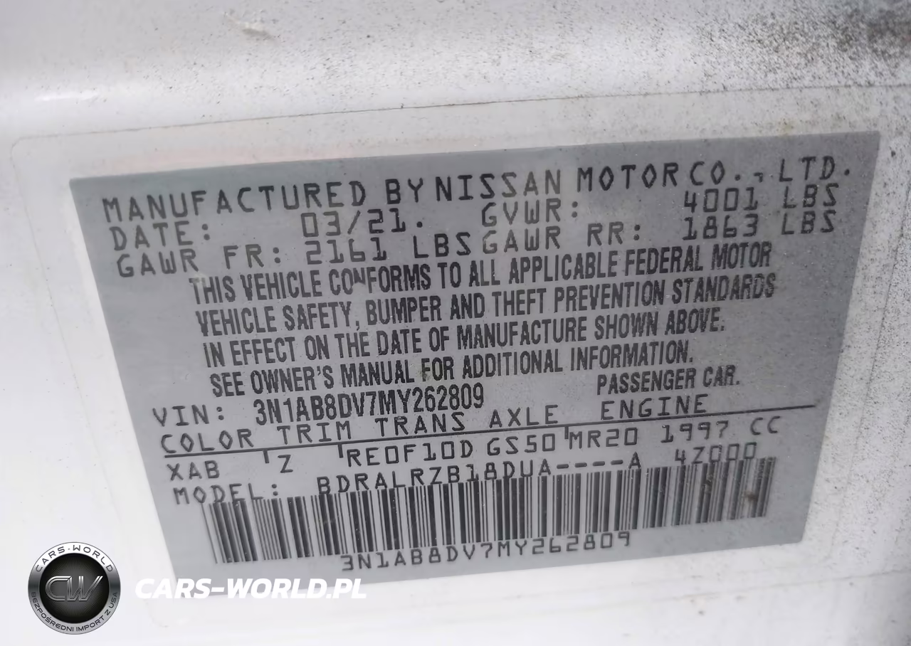 2021 Nissan Sentra Sr Xtronic Cvt VIN:3N1AB8DV7MY262809 - 9