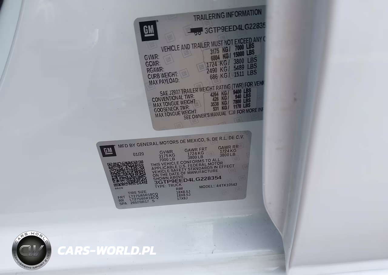 2020 GMC Sierra 1500 4Wd Short Box At4 VIN:3GTP9EED4LG228354 - 9