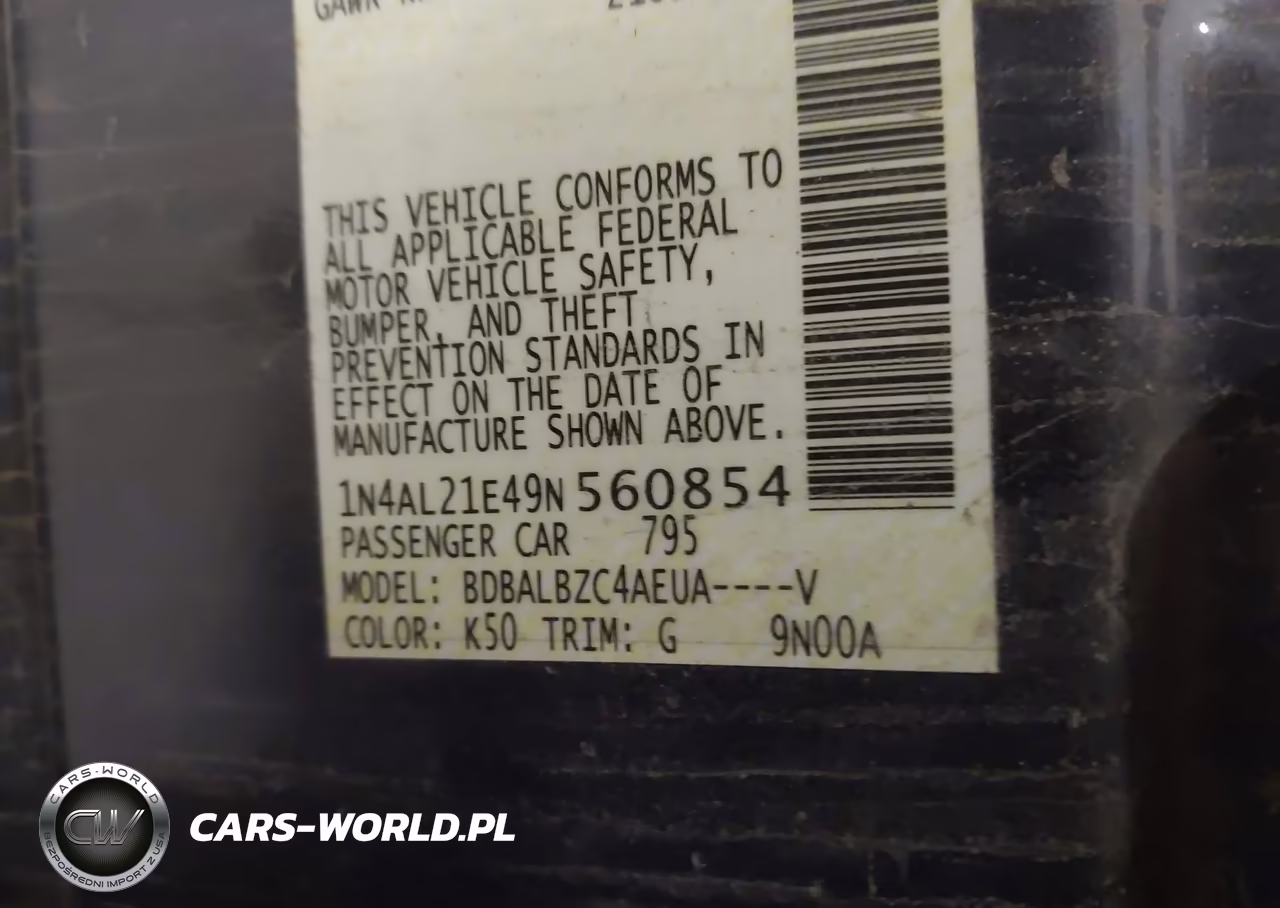2009 Nissan Altima 2.5 S VIN:1N4AL21E49N560854 - 9