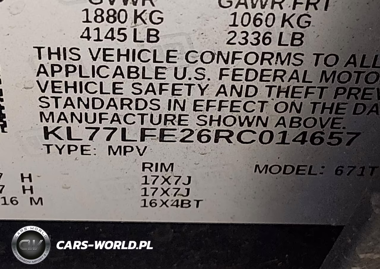 2024 Chevrolet Trax Fwd Sp VIN:KL77LFE26RC014657 - 9