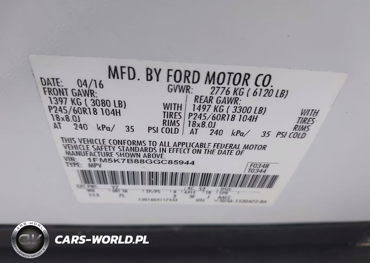 2016 Ford Explorer VIN:1FM5K7B88GGC85944 - 9