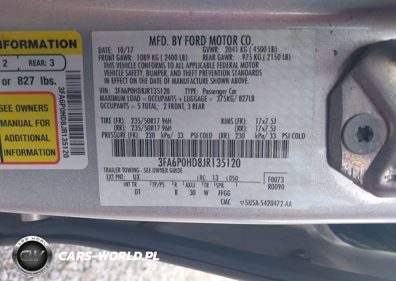2018 Ford Fusion Se VIN:3FA6P0HD8JR135120 - 9