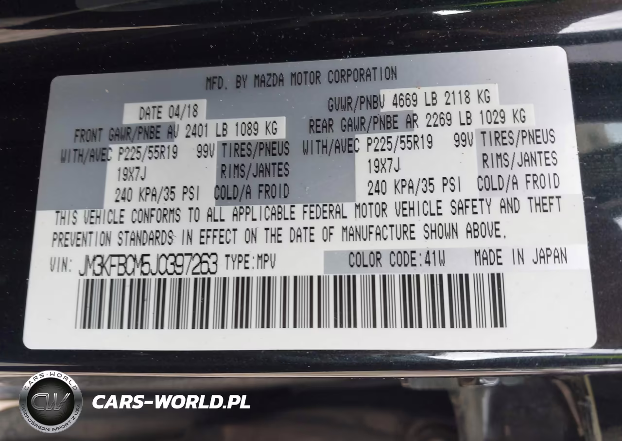 2018 Mazda Cx-5 Touring VIN:JM3KFBCM5J0397263 - 9