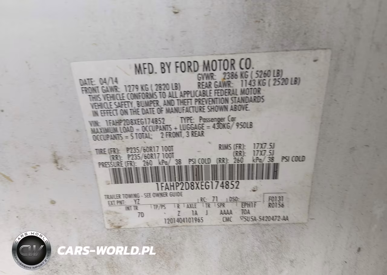2014 Ford Taurus Se VIN:1FAHP2D8XEG174852 - 9