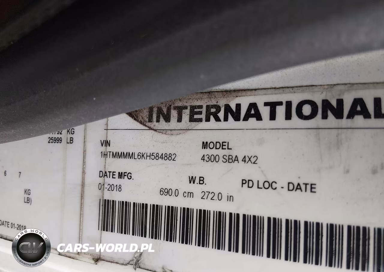 2019 International Durastar 4300 VIN:1HTMMMML6KH584882 - 9